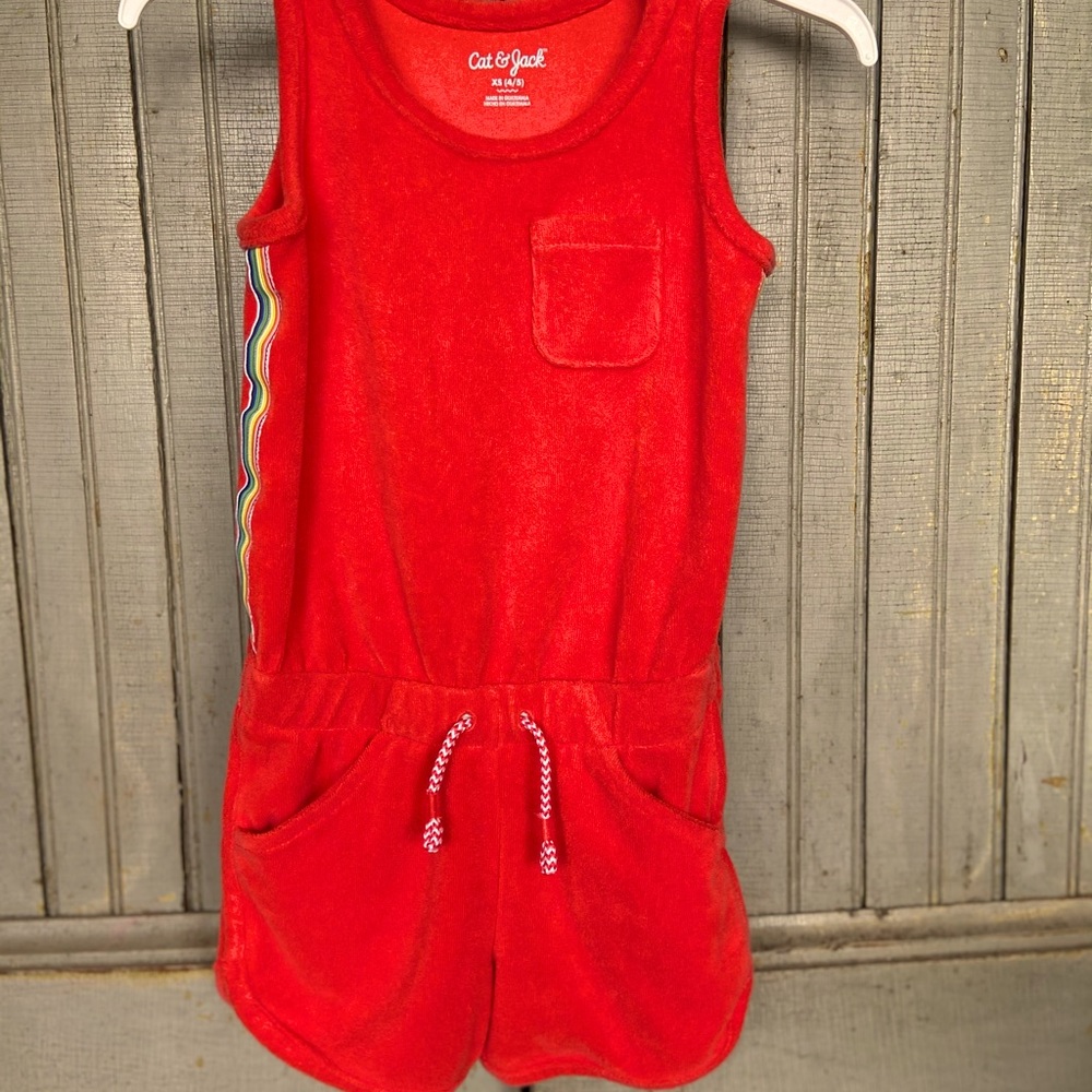Cat & Jack 4/5 romper/swimsuit cover-up. Excellent condition
